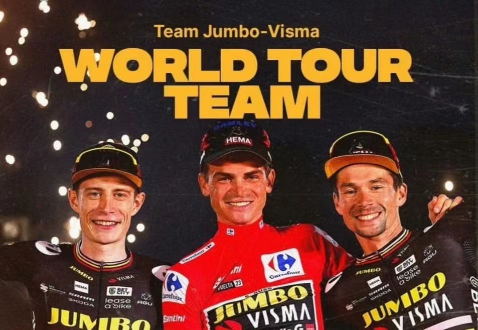 Jumbo Racing Team schittert op het veld en wielertruien worden een uniek decor voor fans